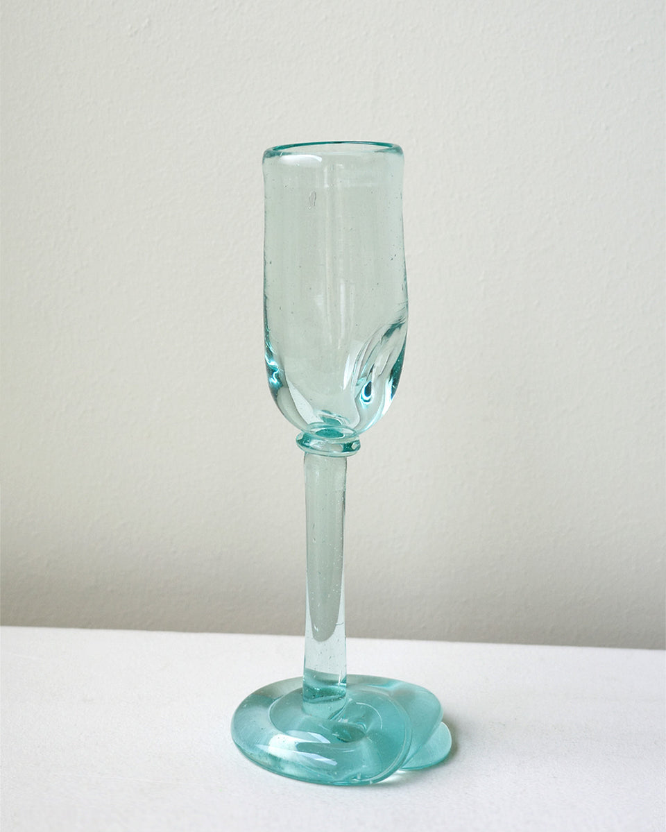 Thaw - Recycled Flute Glass in Clear