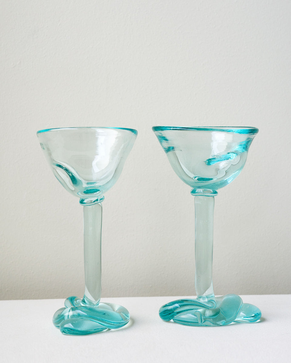Thaw - Recycled Martini Glass in Clear