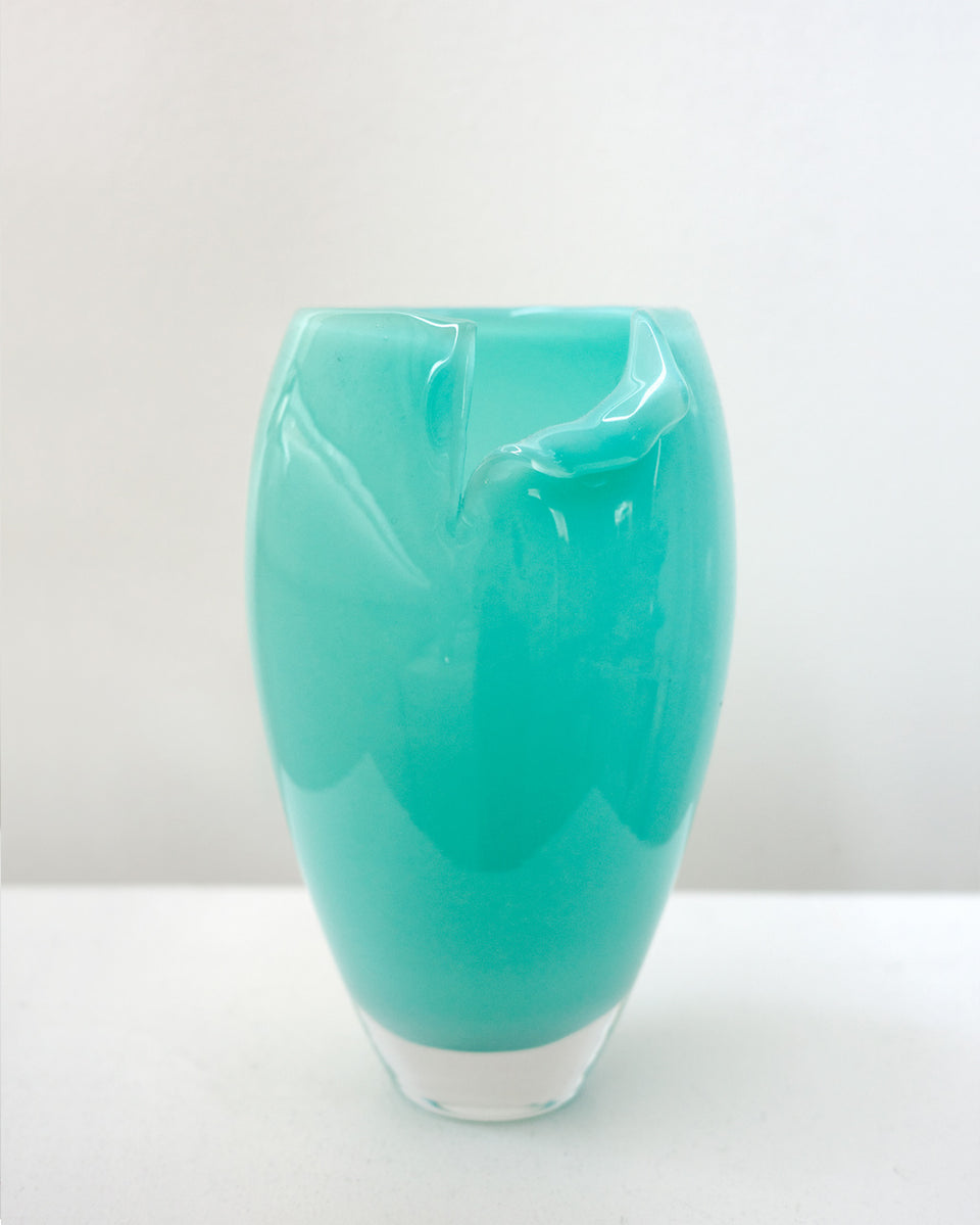 Tidepool - Recycled Glass Medium Vase in Marine Green