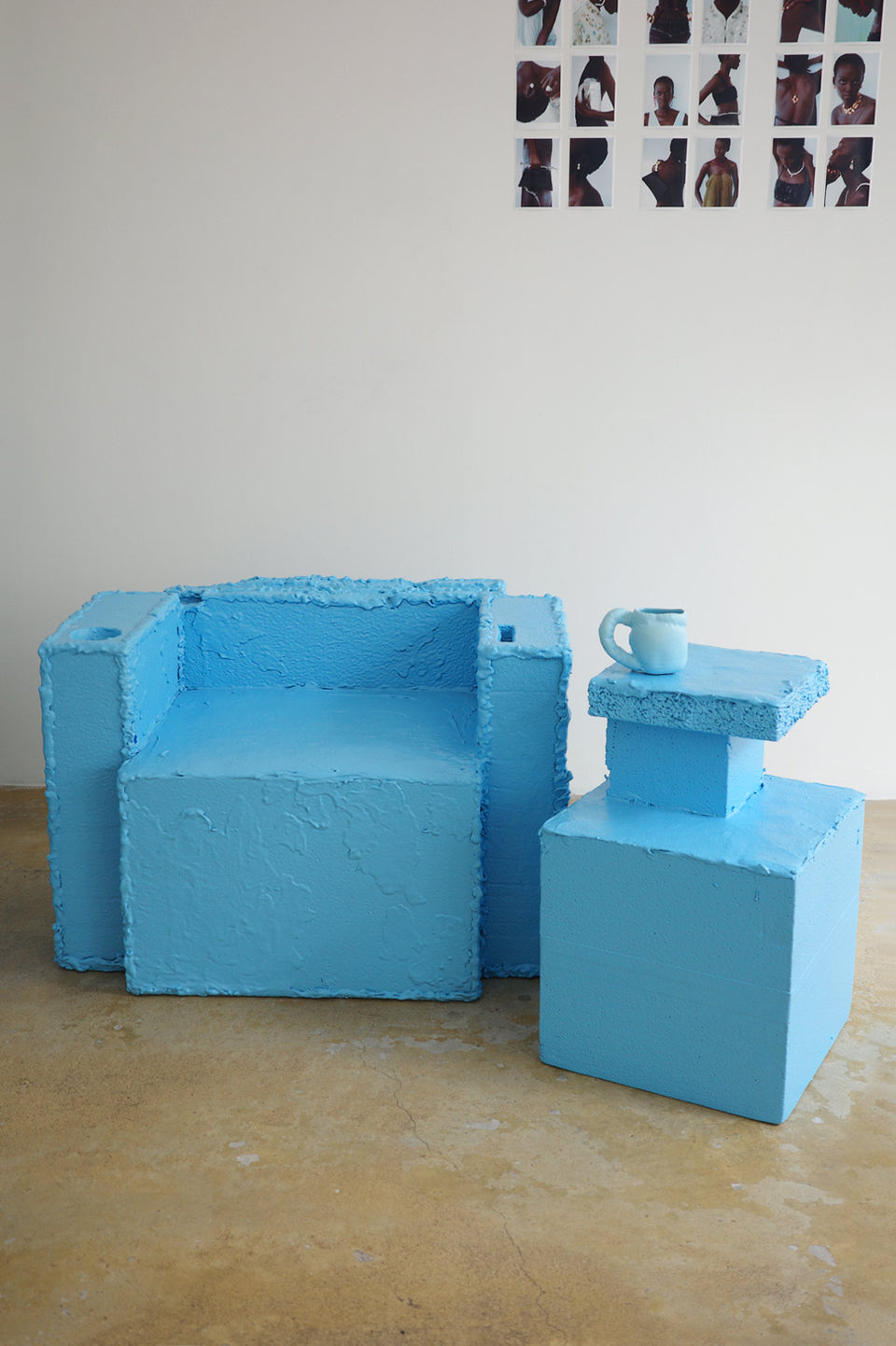 Blue Side Table