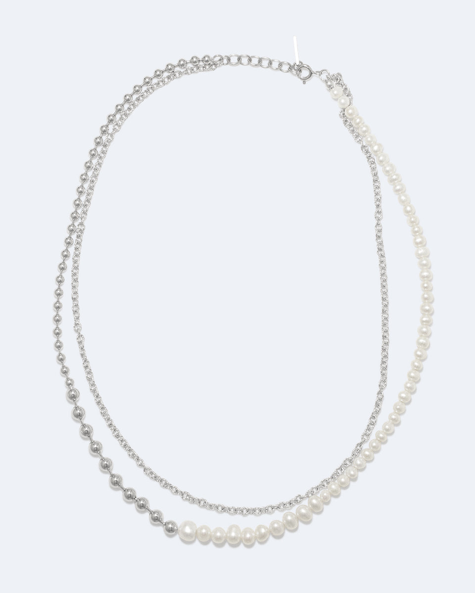 Forgotten Seas - Pearl and Sterling Silver Necklace