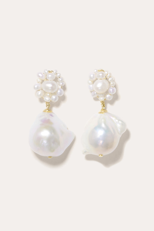 Tra‐la‐la - Pearl and Gold Vermeil Earrings