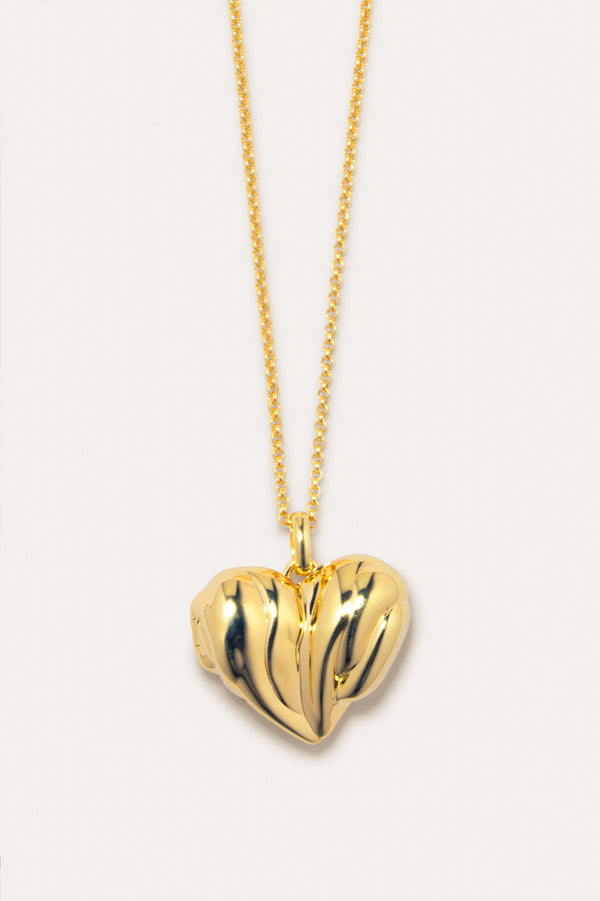 Heart Locket - Recycled Gold Vermeil Pendant