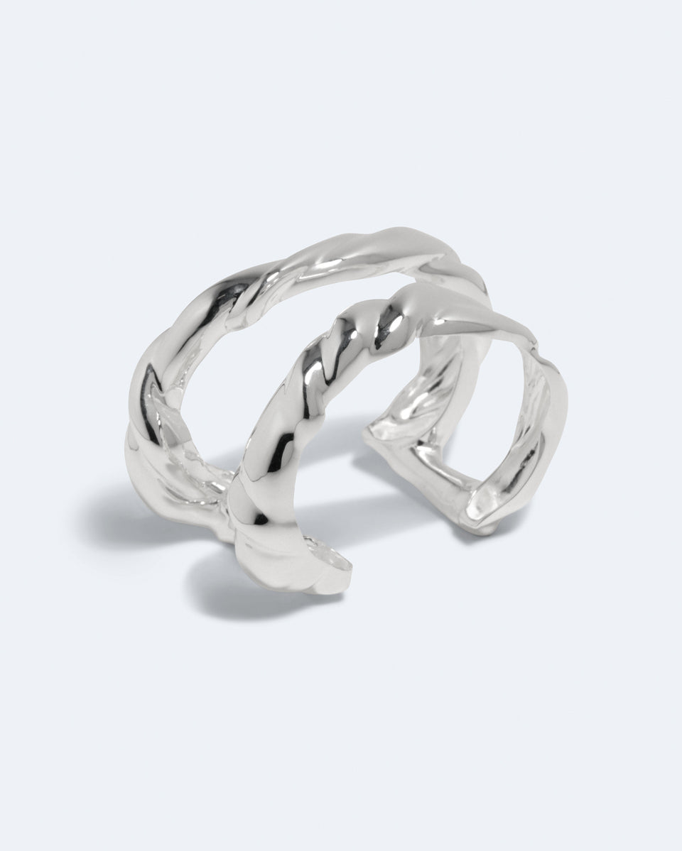 Brain Freeze - Silver Plated Cuff