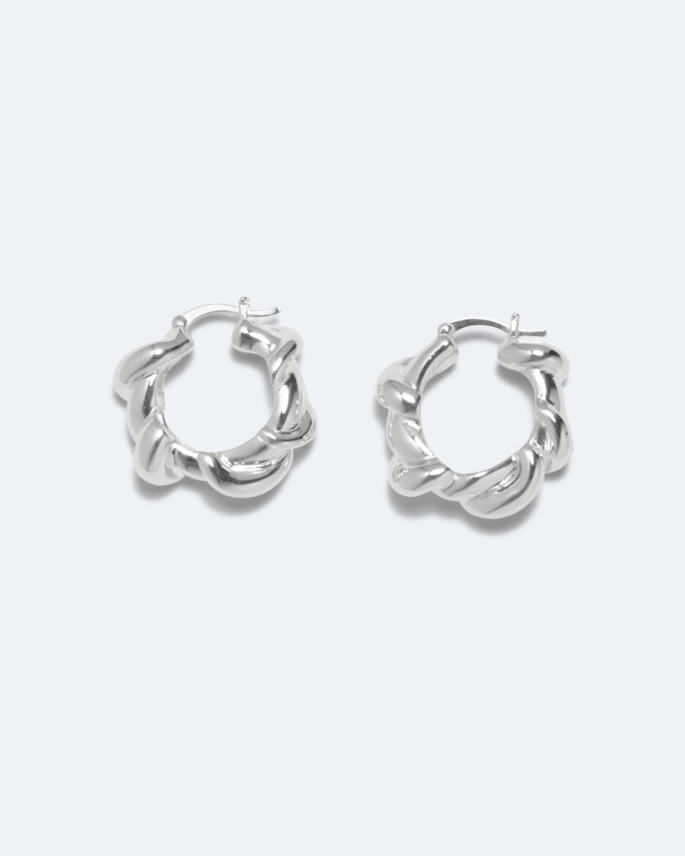 Brain Freeze - Silver Plated Earrings