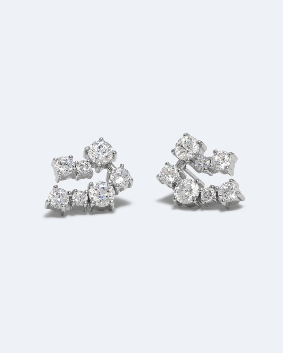 Myth - 14 Carat White Gold and Diamond Earrings