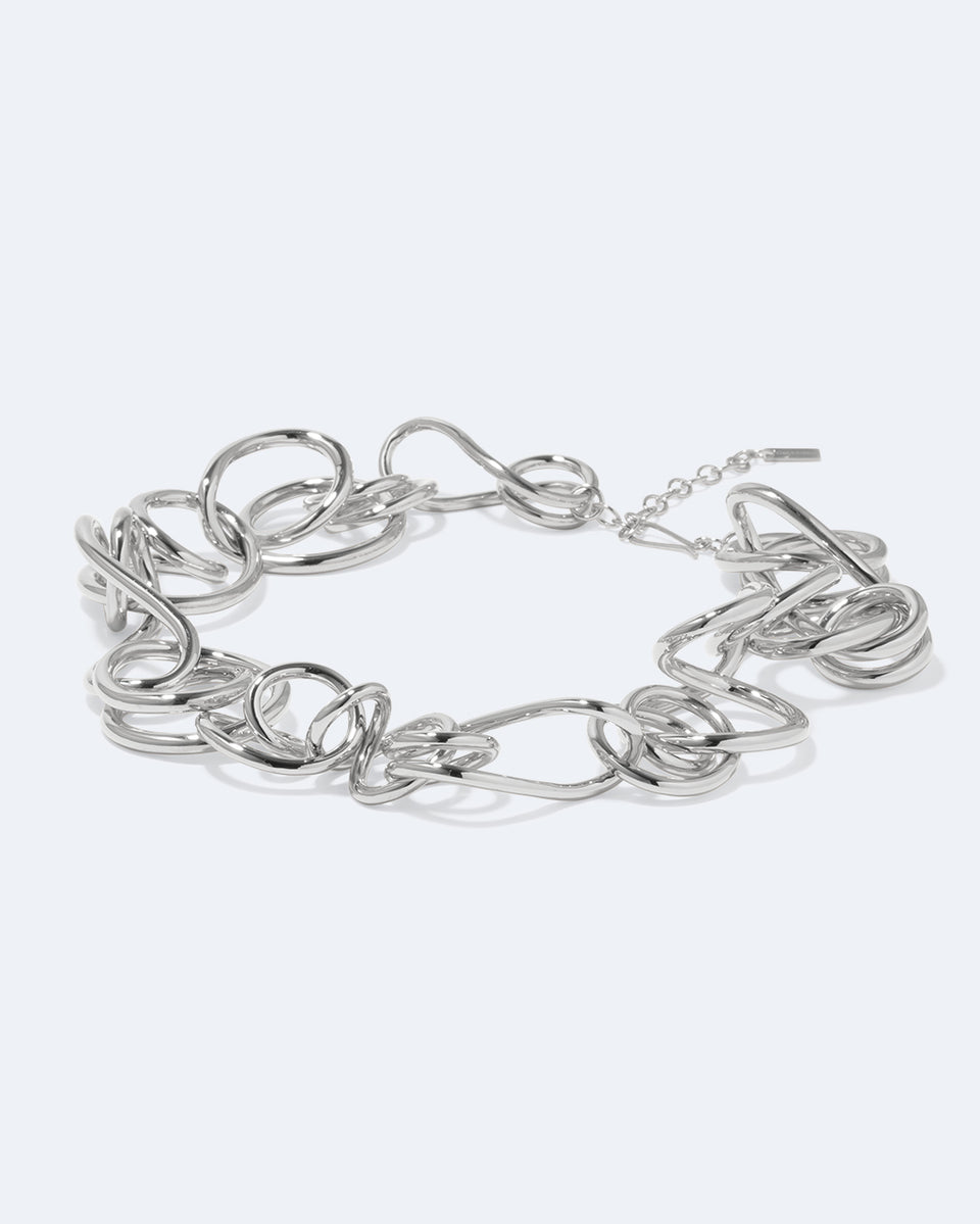 Befuddled - Platinum Plated Necklace