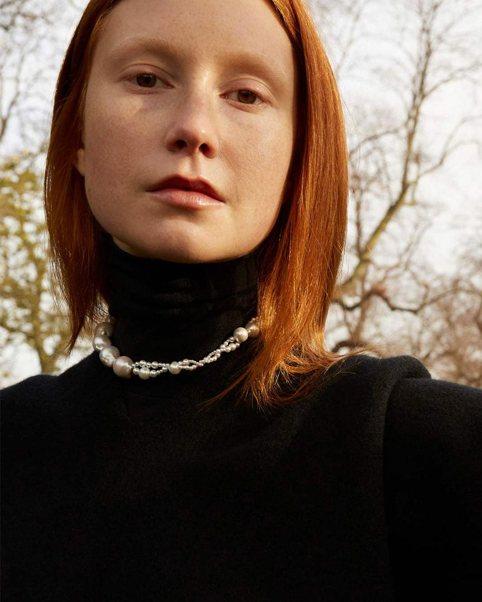 Parade of Possibilities - Pearl and Gold Plated Necklace
