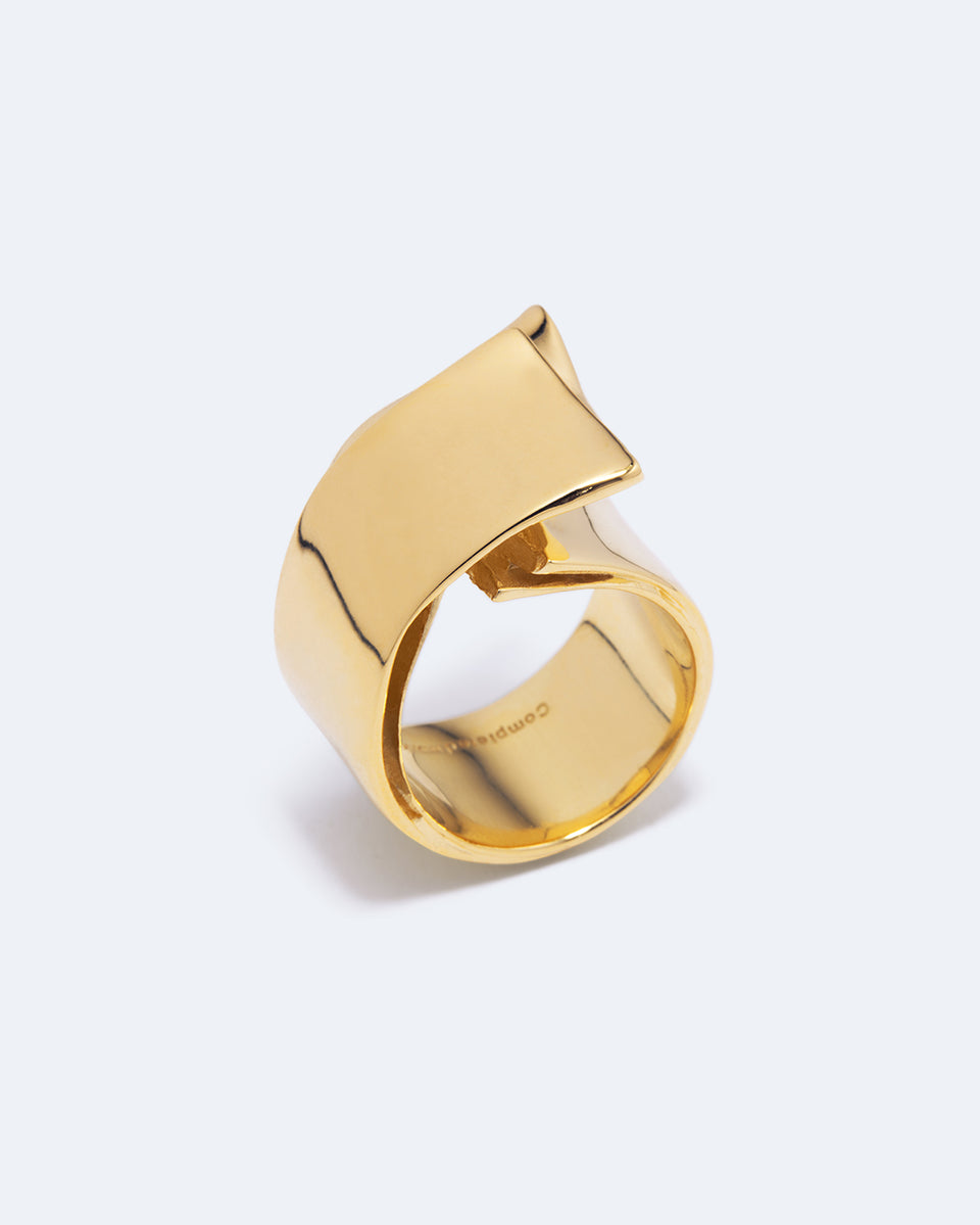 Soggy Envelope - Gold Plated Ring