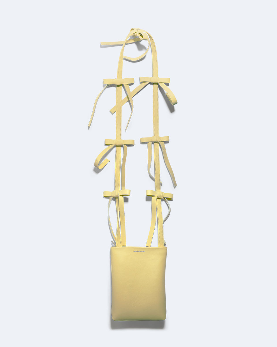 The Bows - Yellow Crossbody Shoulder Bag w/Bows