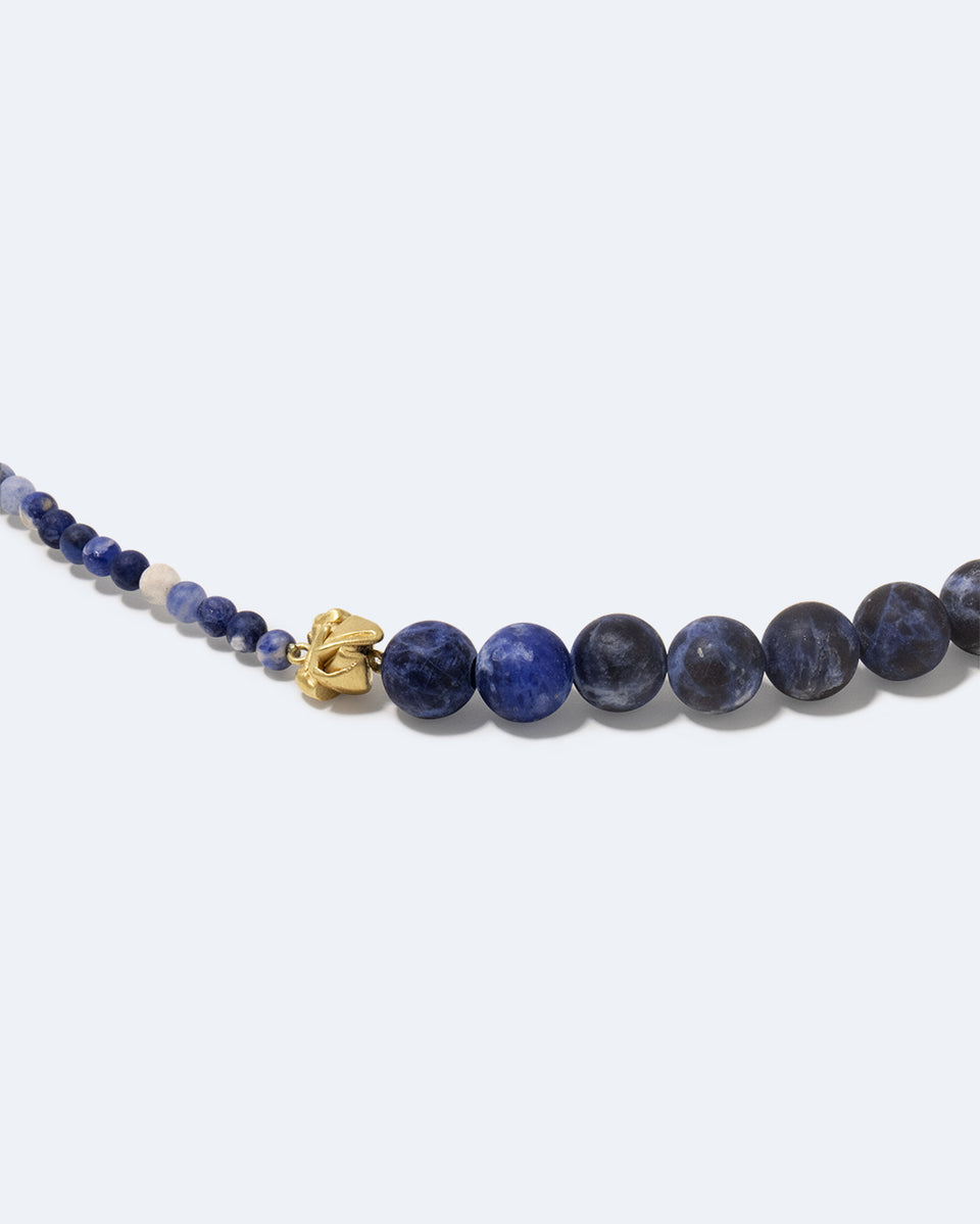 Tidelands I - Sodalite and Recycled Gold Vermeil Necklace