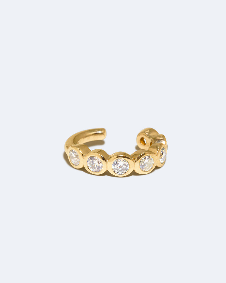 Arc - Zirconia and Recycled Gold Vermeil Ear Cuff