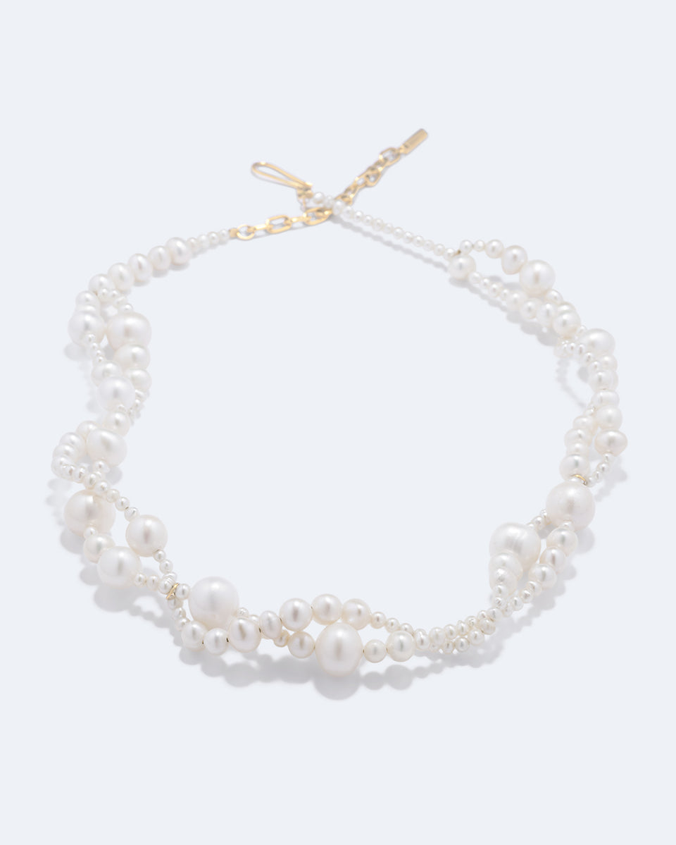 Edo - Pearl and Recycled Gold Vermeil Necklace