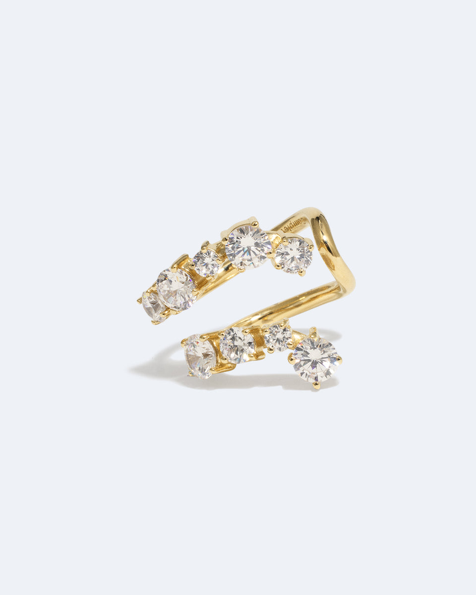 Myth - Zirconia and Recycled Gold Vermeil Ring