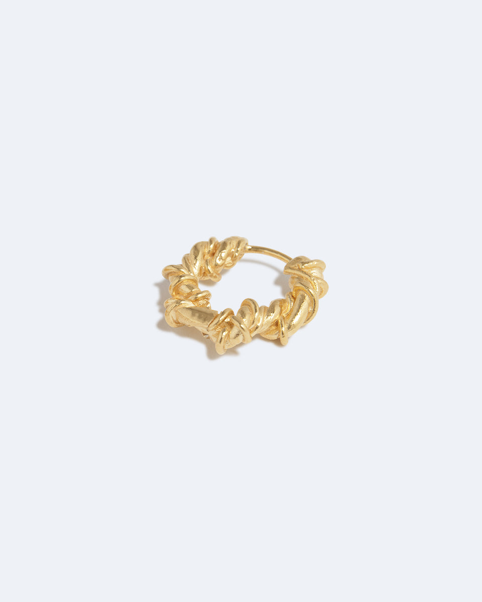 The Fates Were Interwoven - Gold Plated Single Earring
