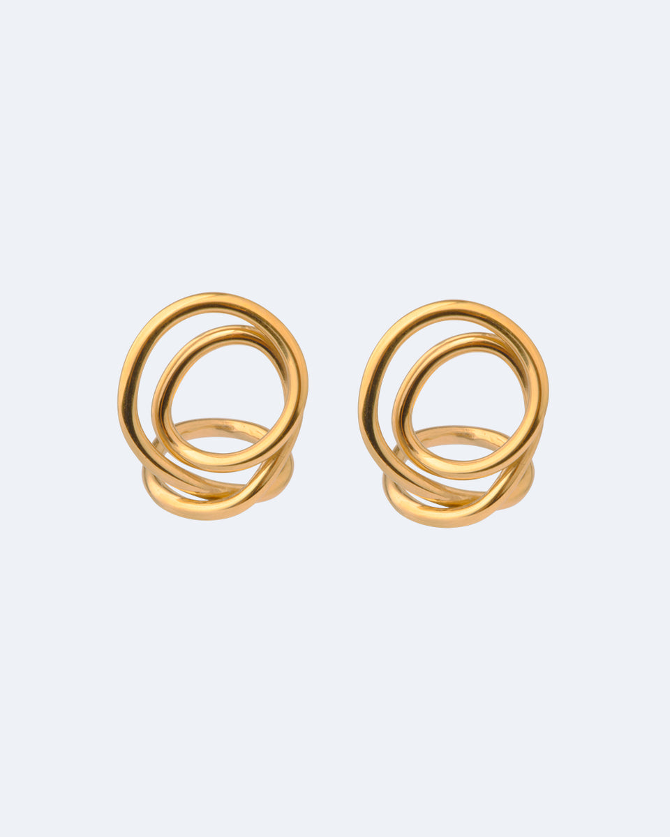 Letter to an Archaeologist - Gold Vermeil Earrings
