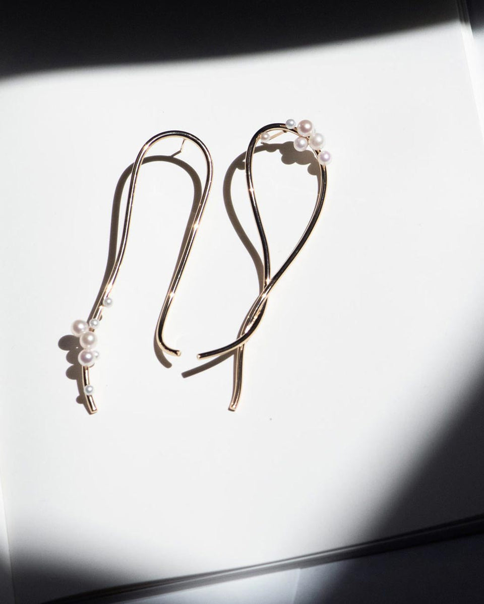 Wild Relatives - Pearl and Gold Vermeil Earrings