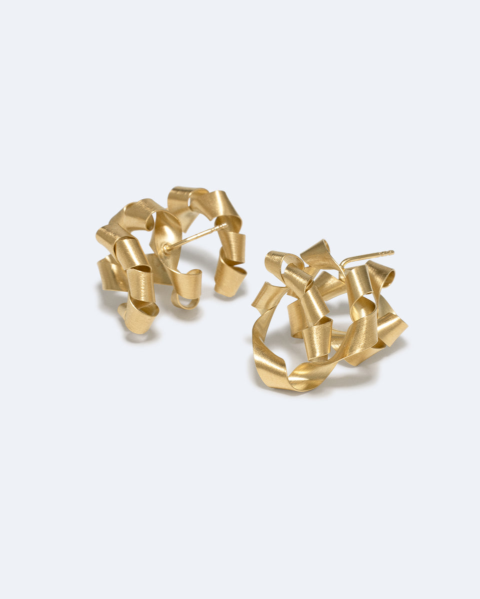 Shreddings - Gold Vermeil Earrings