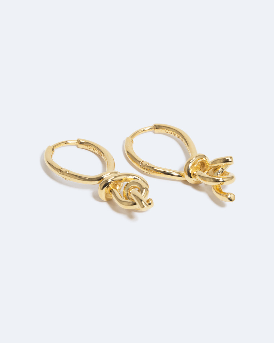 "Notsobig" Thread I - Recycled Gold Vermeil Earrings