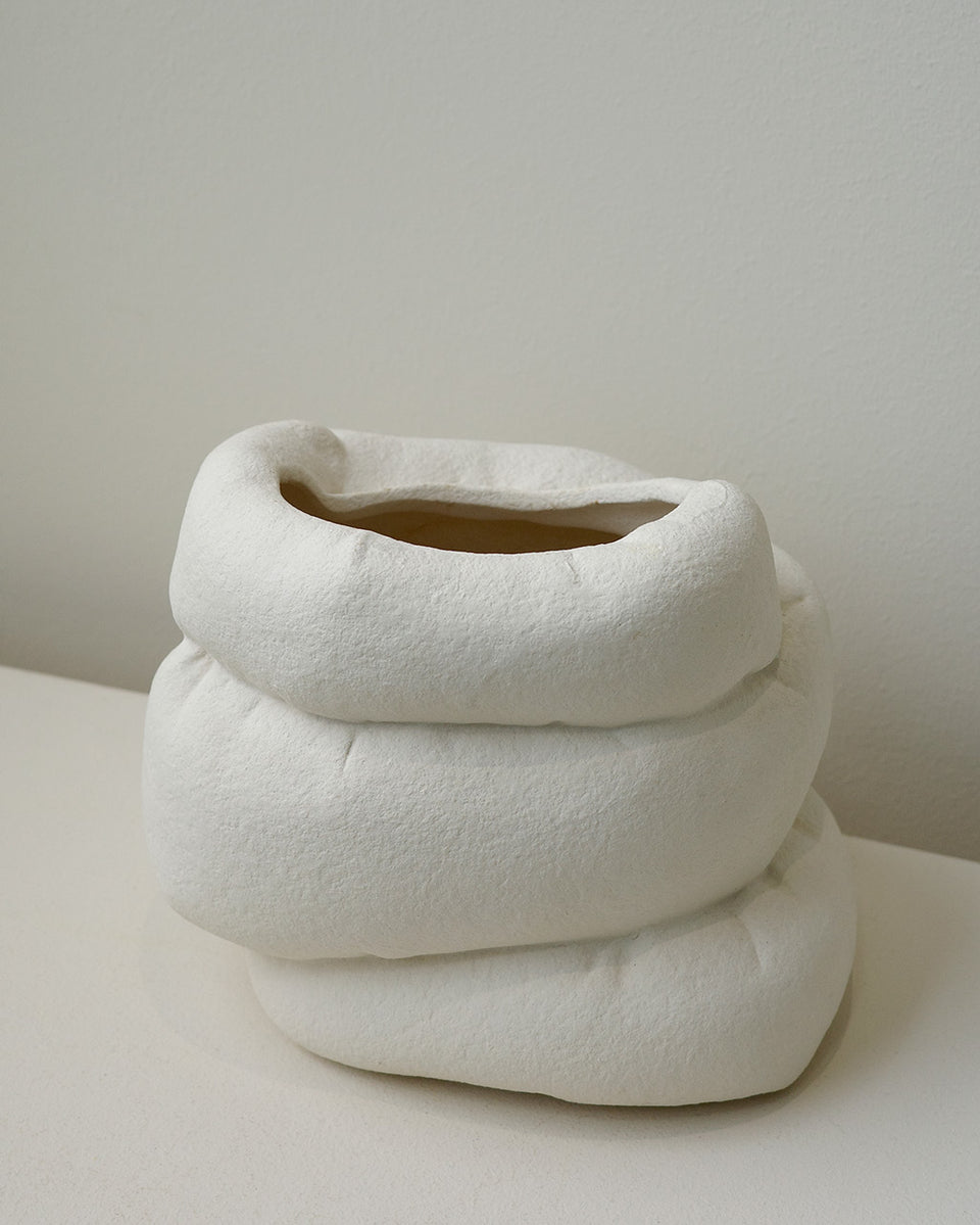 Inflated - Large Vessel in Textured Beige