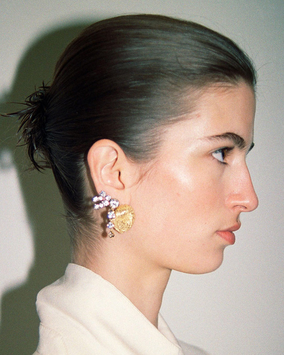 Myth - Zirconia and Rhodium Plated Earrings