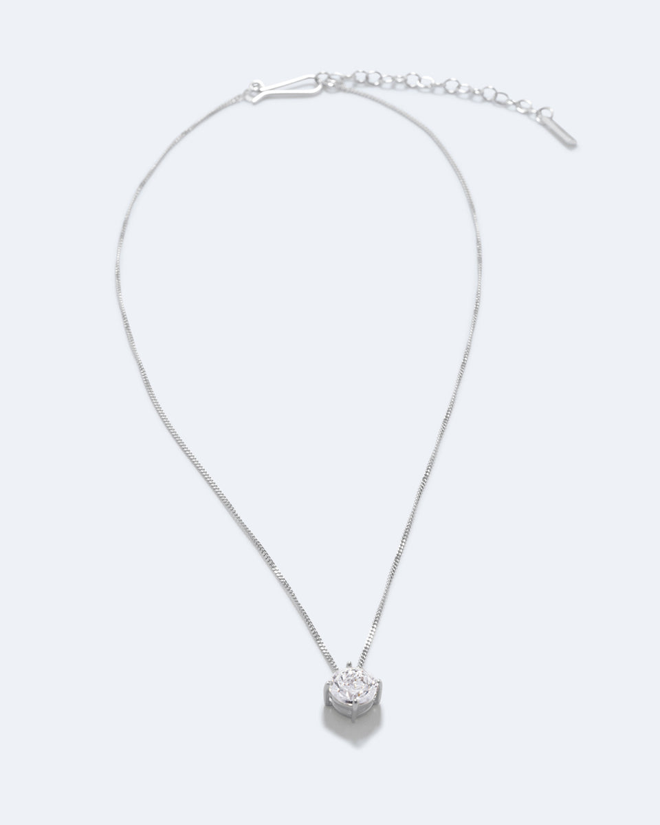 The Keeper - Zirconia and Recycled Silver Pendant