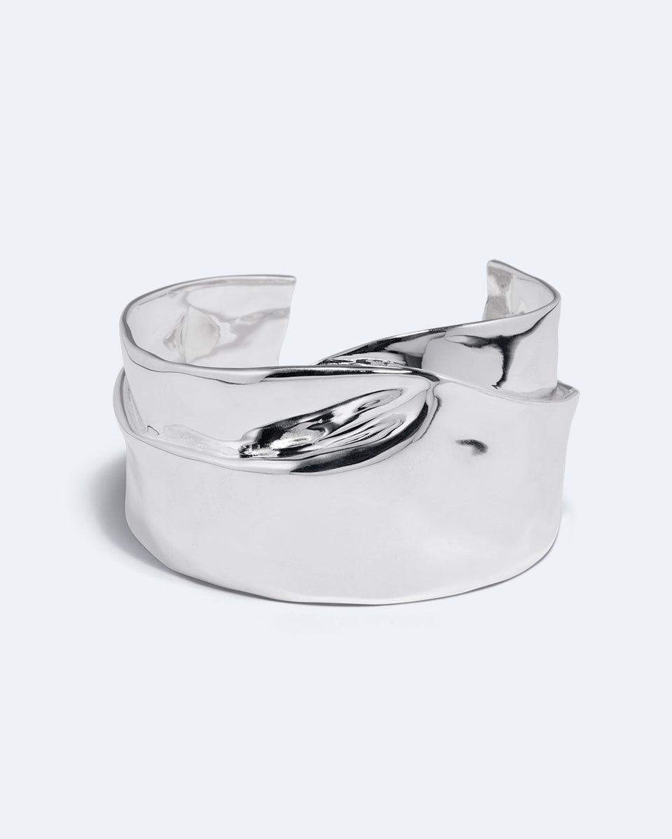 Soggy Envelope - Silver Plated Cuff