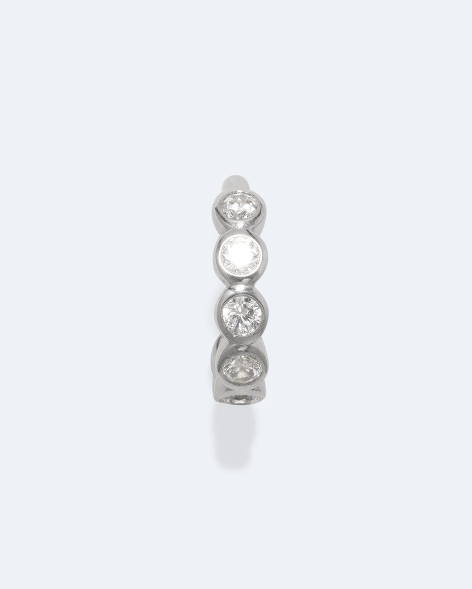 Arc - Zirconia and Recycled Silver Ear Cuff