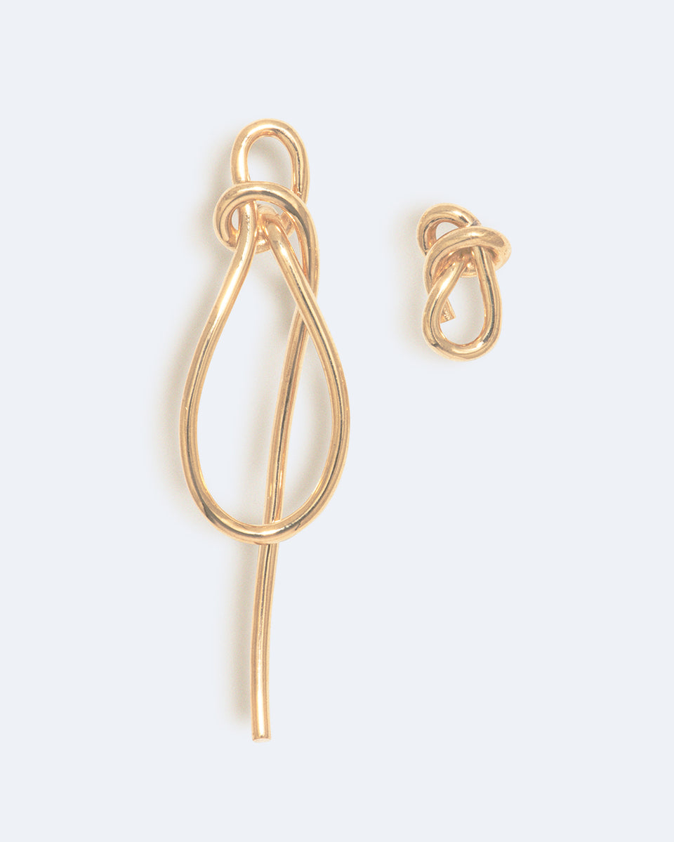 Thread - Recycled Gold Vermeil Earrings