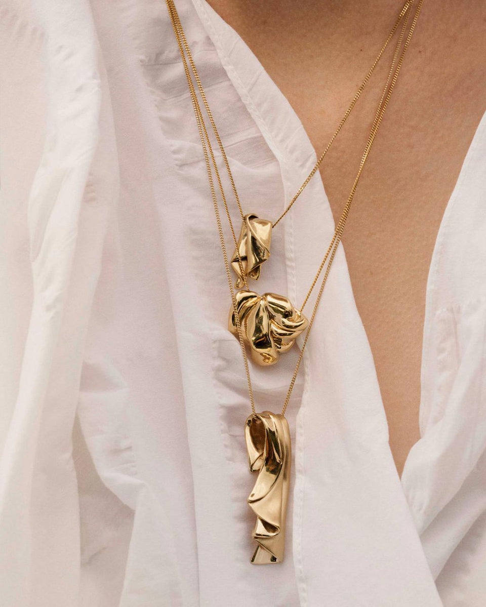 The Second Great Cowboy Strike - Gold Vermeil Pendant