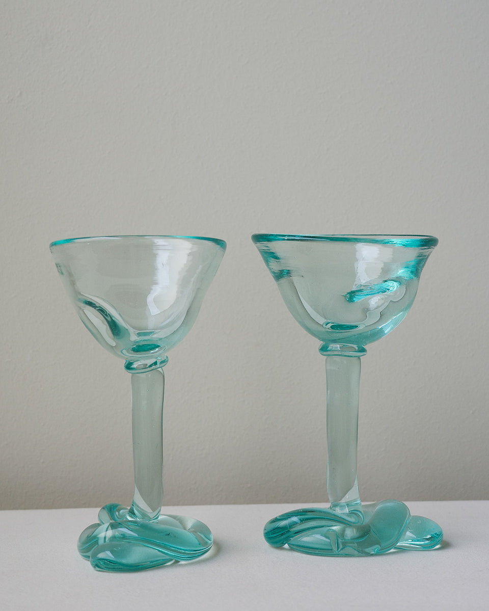 Thaw - Recycled Martini Glass in Clear