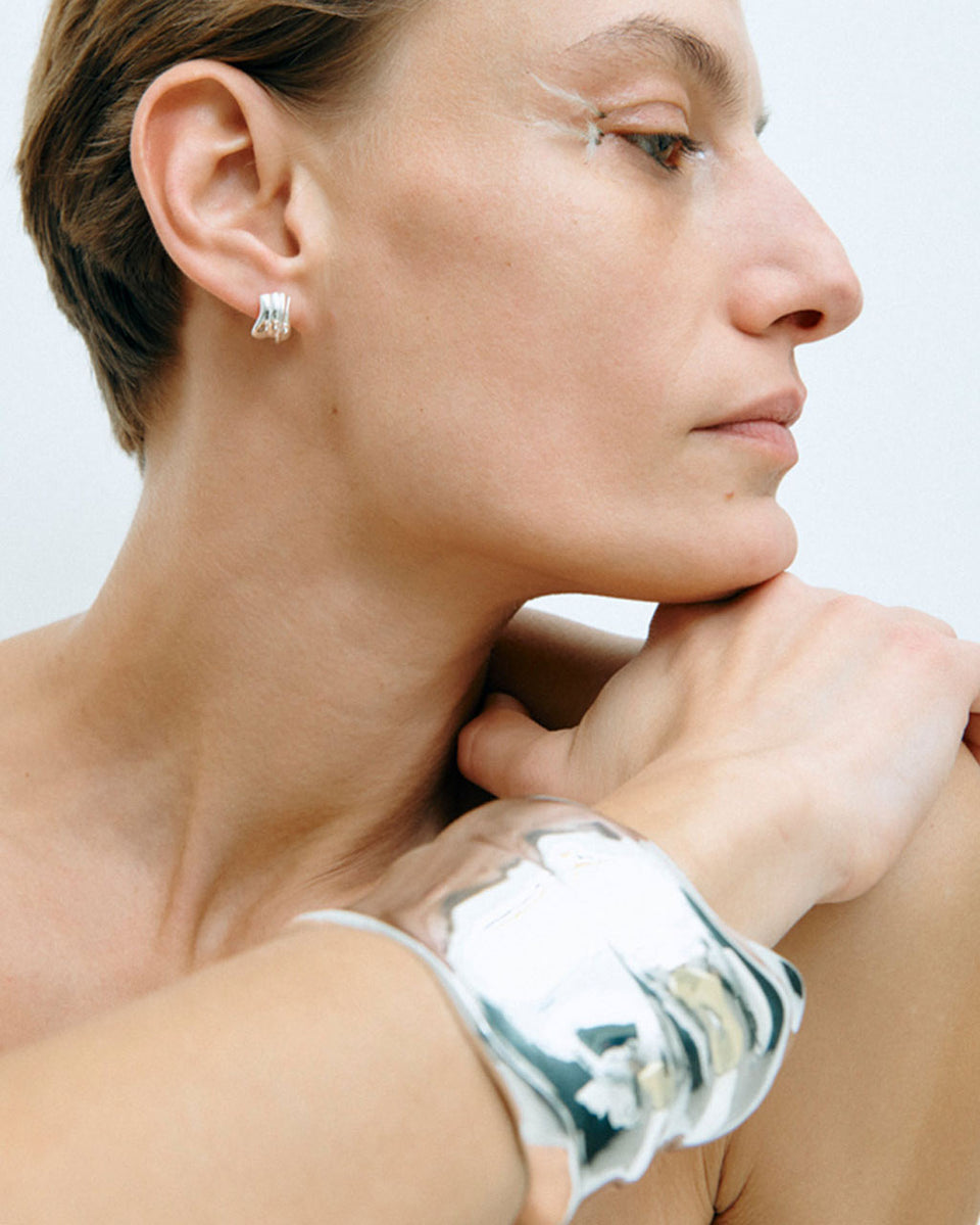 Foreshore - Recycled Silver Earrings