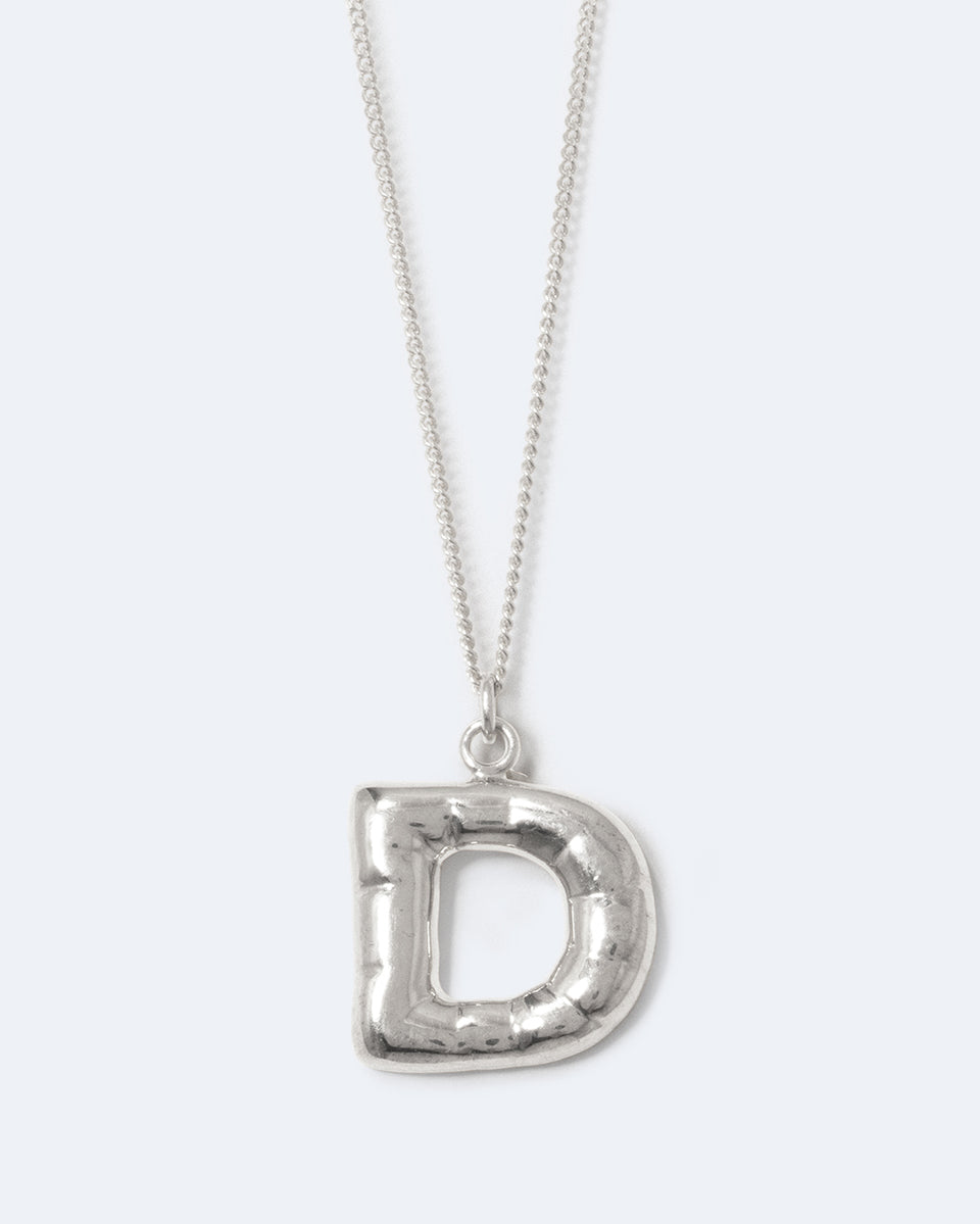 Classicworks™ D - Recycled Sterling Silver Necklace