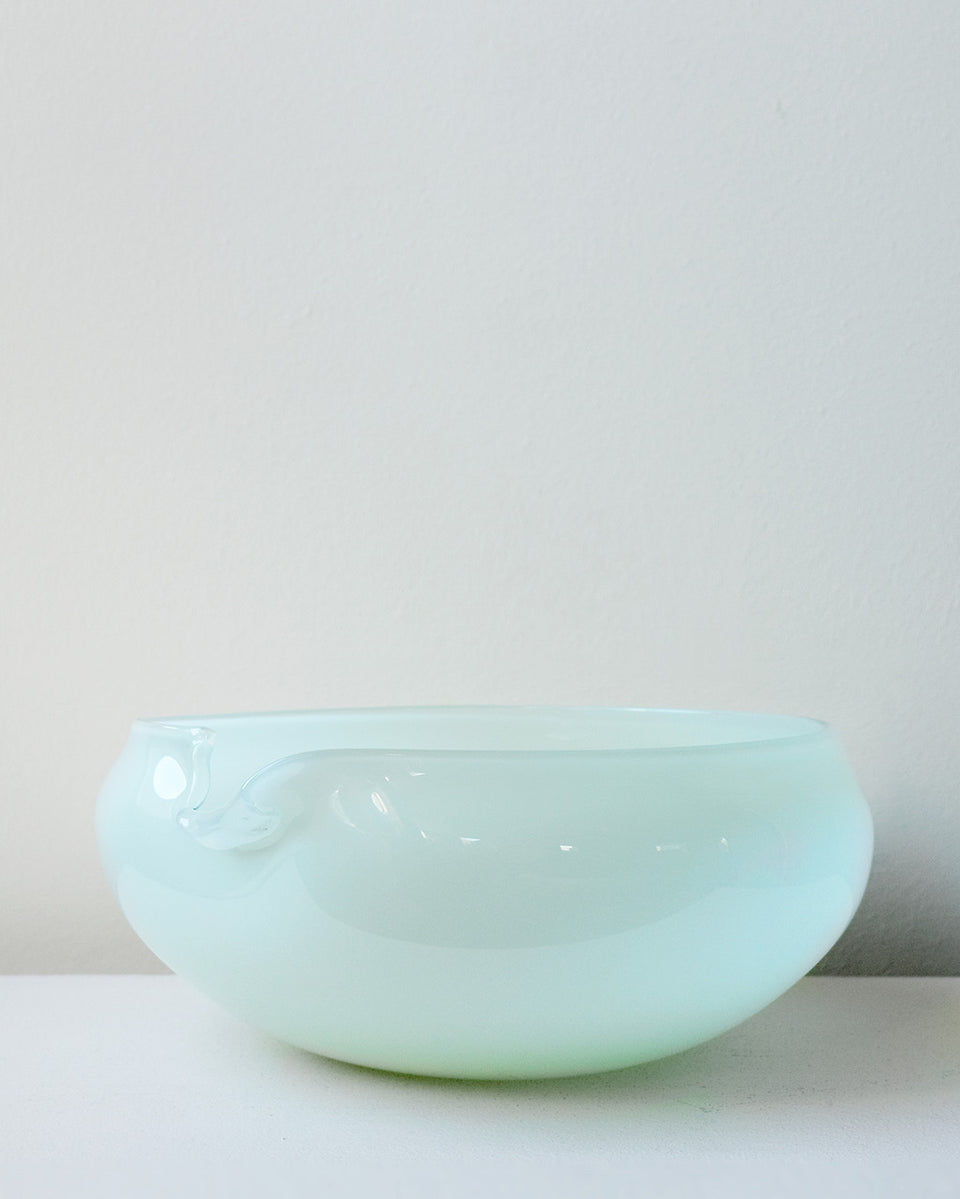 B136 - Recycled Glass Bowl in Mint Green