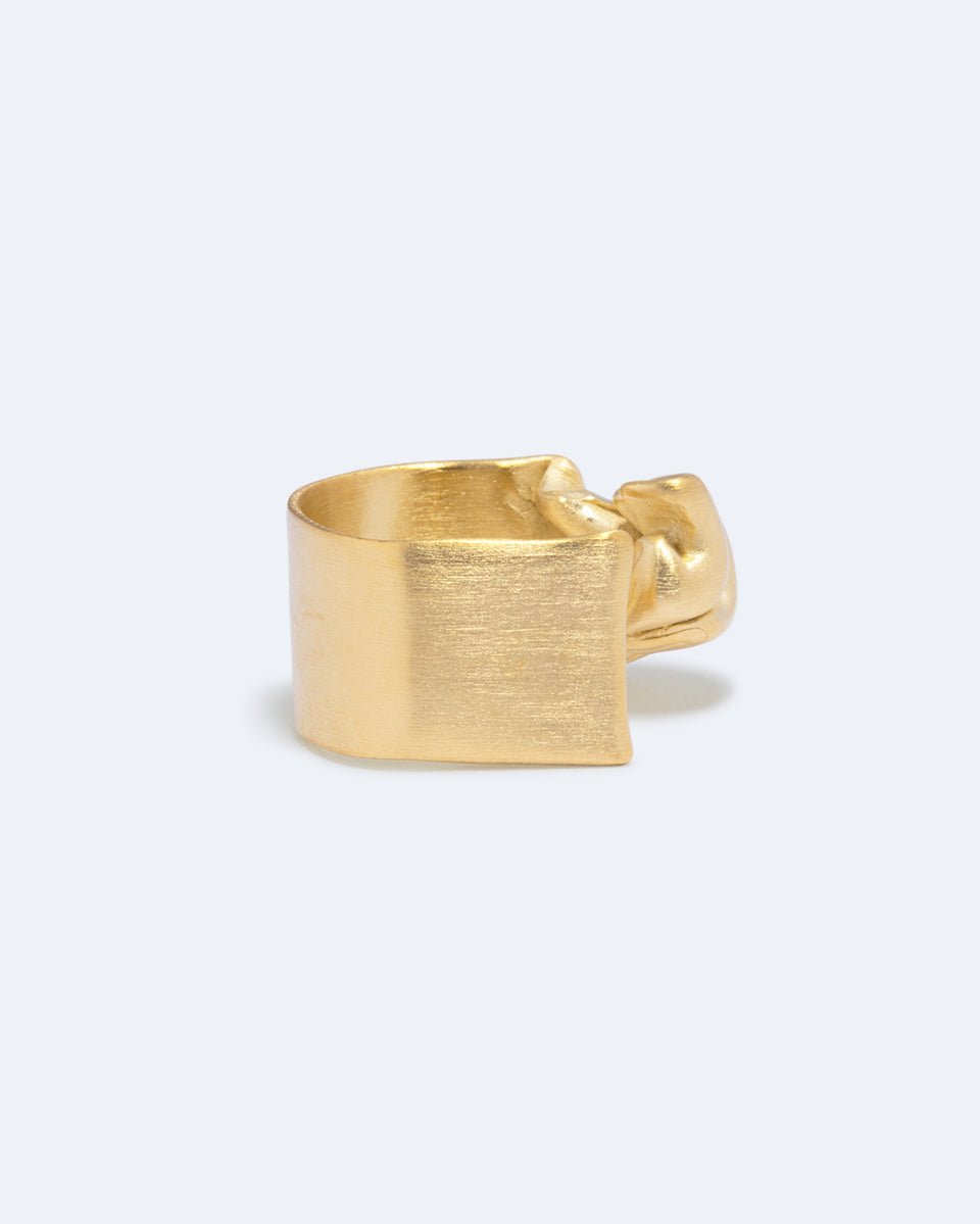 Crumple - Recycled Gold Vermeil Ring