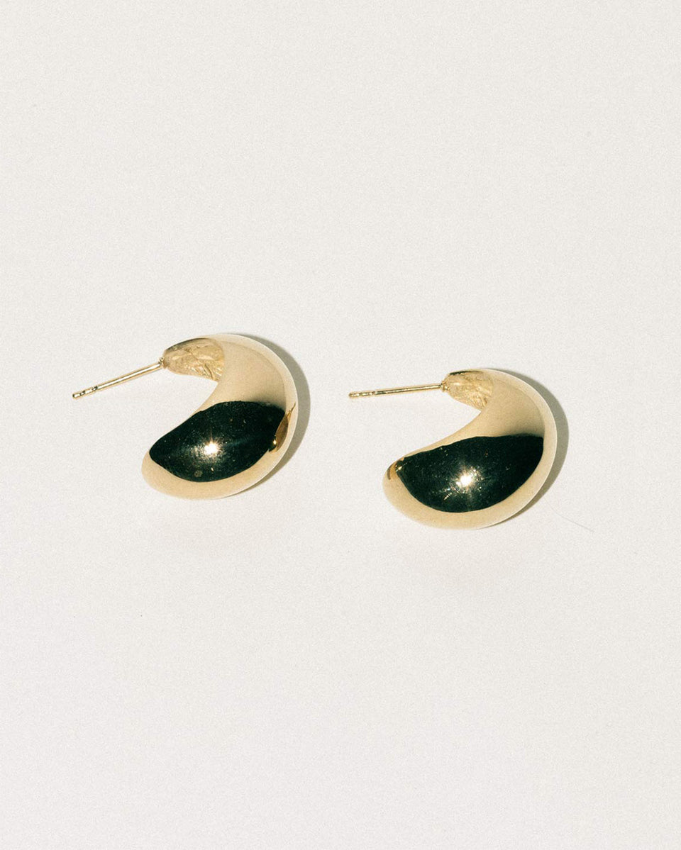 Curve - Recycled Gold Vermeil Earrings