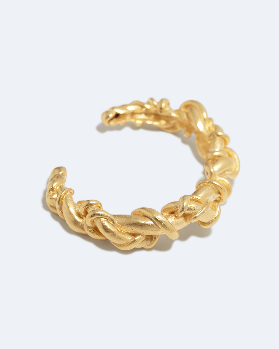 Labyrinth - Gold Plated Cuff