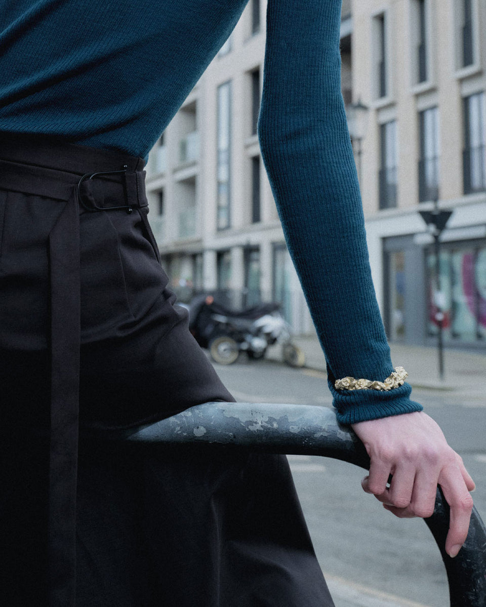 "Notsomuch" Padding - Gold Plated Cuff