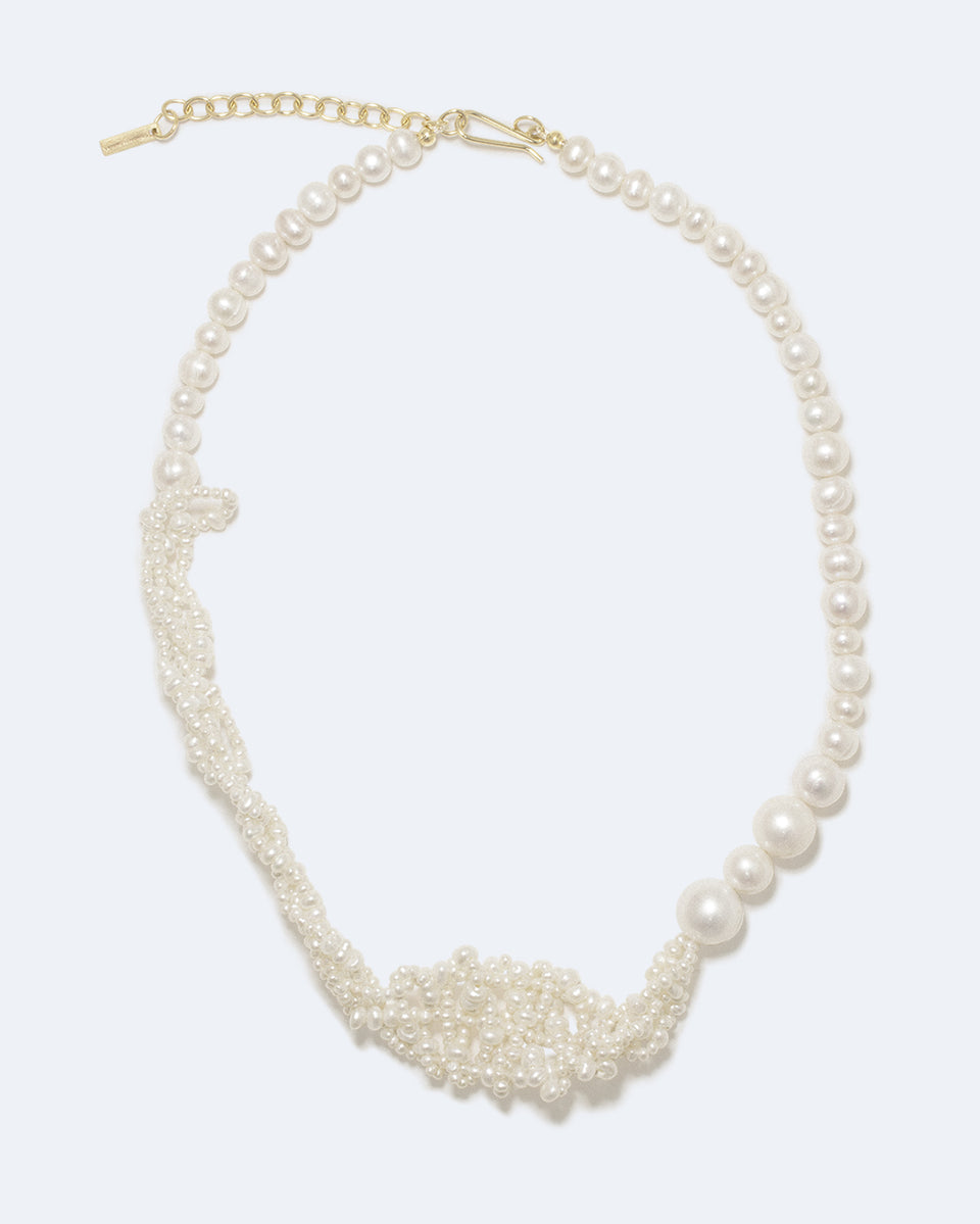 Cove - Pearl and Recycled Gold Vermeil Necklace