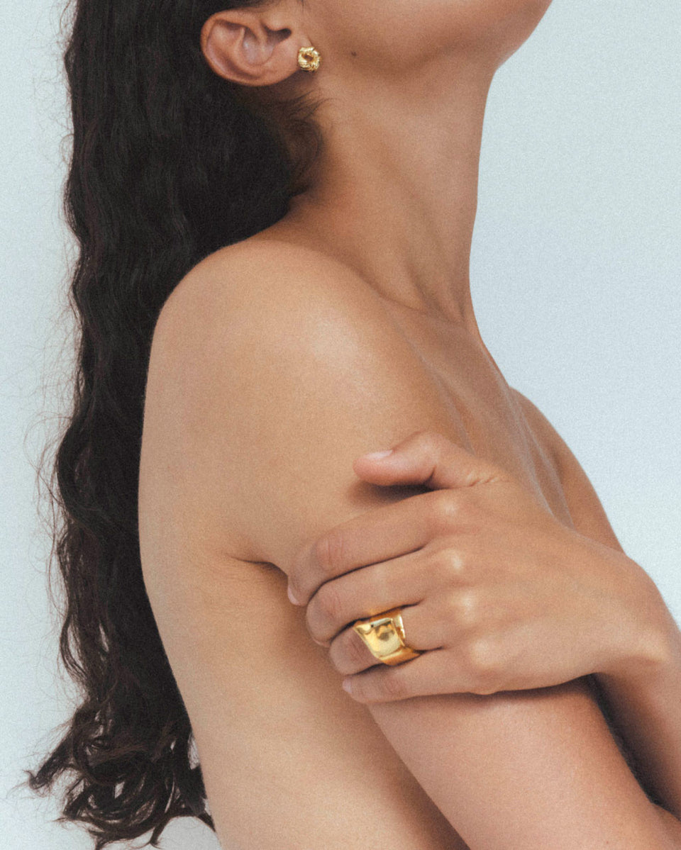 Things Find Their Place When They Fall Apart - Recycled Gold Vermeil Earrings