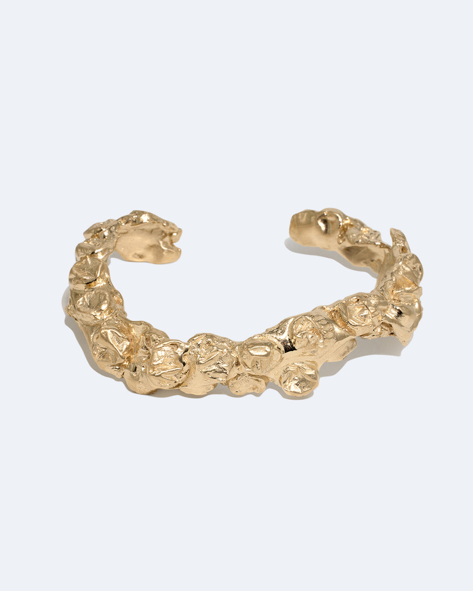 "Notsomuch" Padding - Gold Plated Cuff