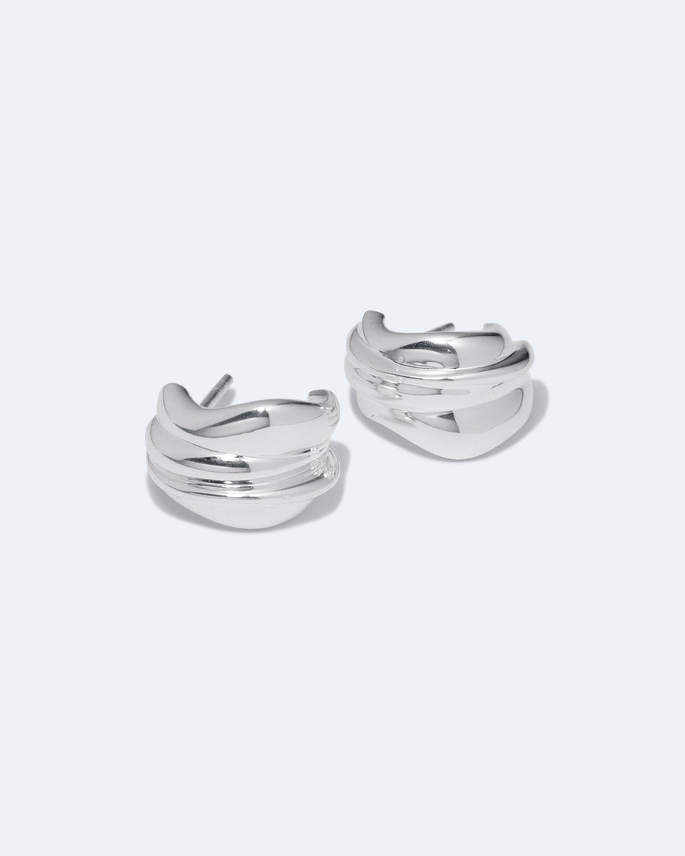 Foreshore - Recycled Silver Earrings