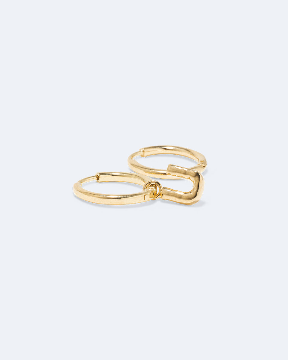 Classicworks™ U - Recycled Gold Vermeil Earrings
