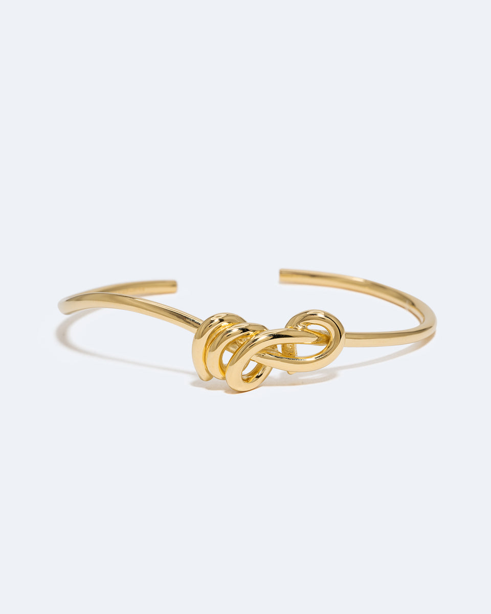Knot - Gold Plated Cuff