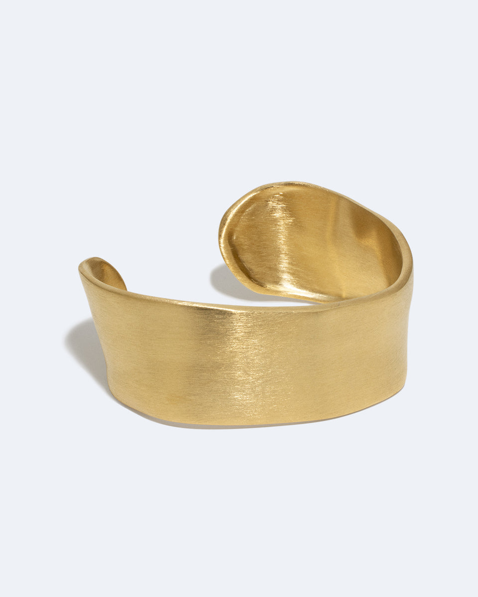 Something of Vast Importance is Being Communicated Just Out of Earshot - Gold Plated Cuff