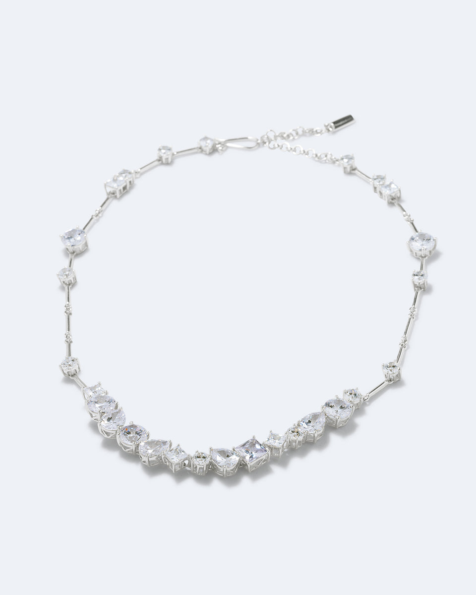 Somebody Left the Group Chat - Zirconia and Recycled Silver Necklace