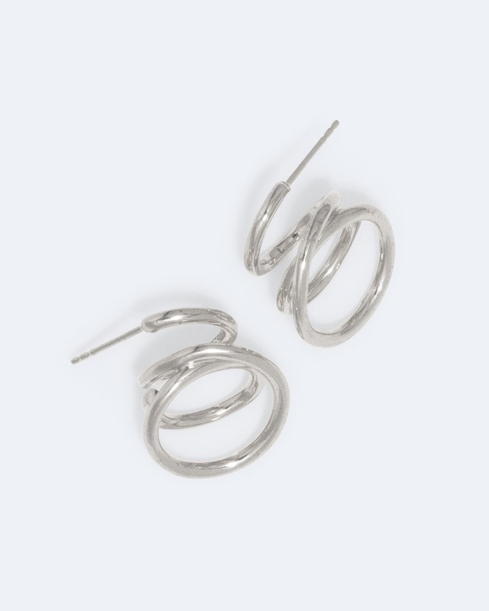 Flow - Recycled Silver Earrings