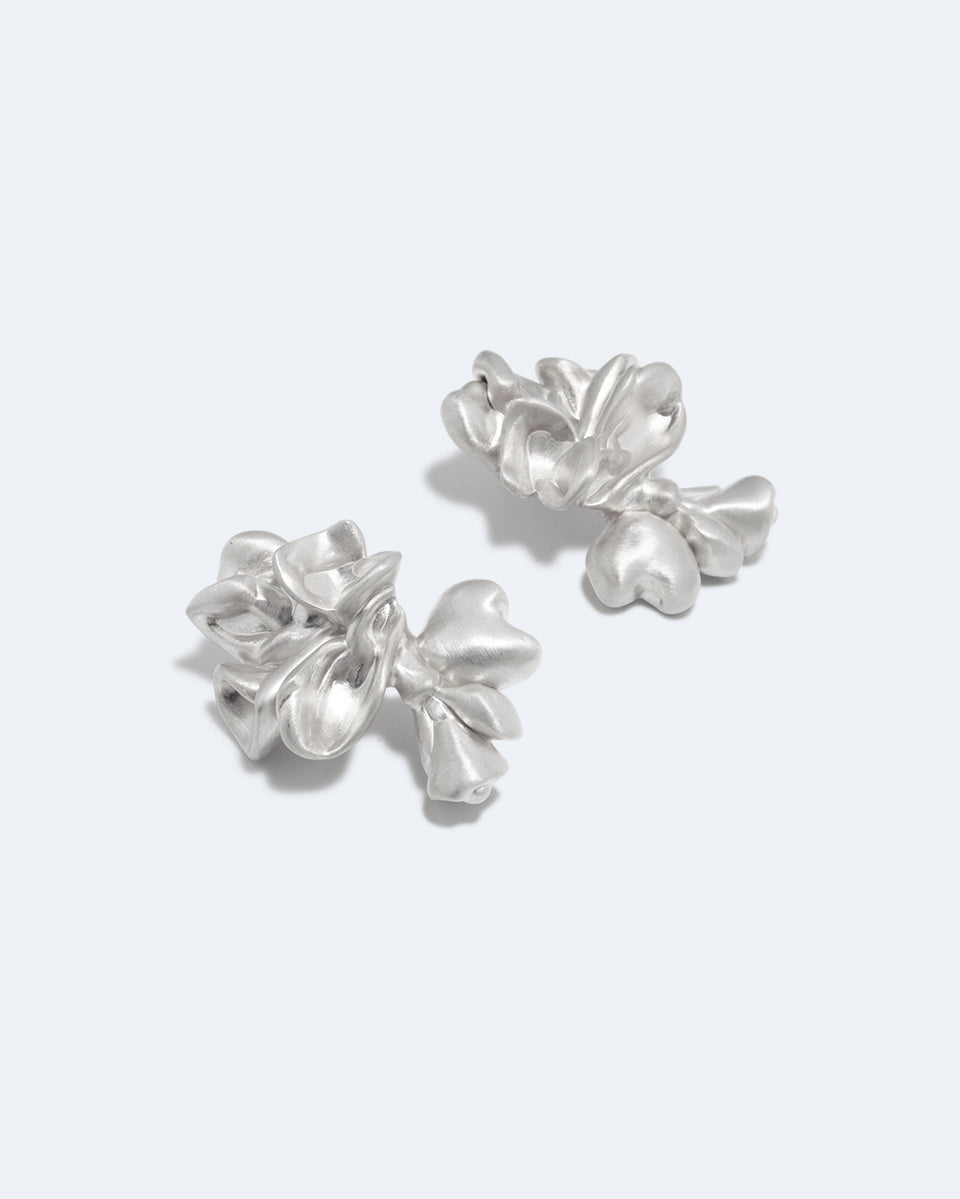 Splotch - Recycled Silver Earrings