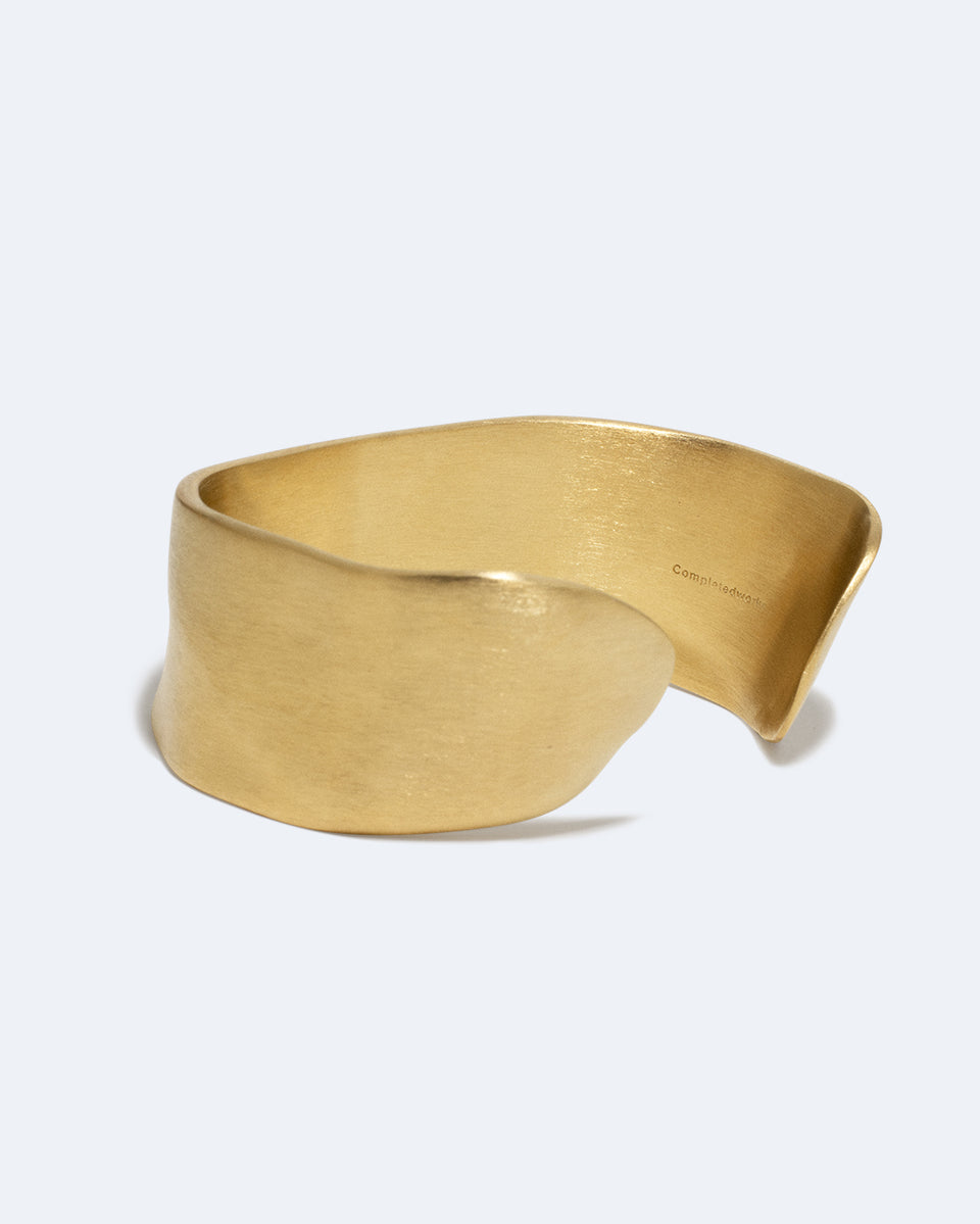 Something of Vast Importance is Being Communicated Just Out of Earshot - Gold Plated Cuff