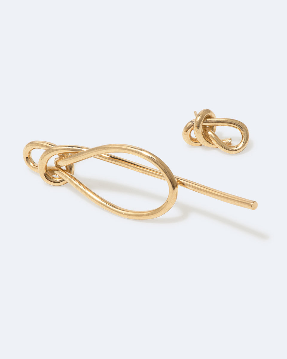 Thread - Recycled Gold Vermeil Earrings
